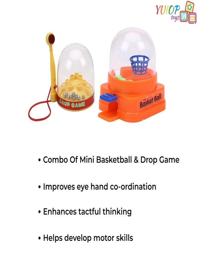 YUIOP - Combo of 1 Mini Basketball & 1 Drop Game - Fun Innovative Games for Kids (2 Games) - Image 4
